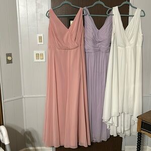 Size 20 David’s Bridal Rose Pink Bridesmaid dress